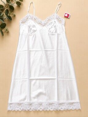 Trina Turk White Lace Slip Dress